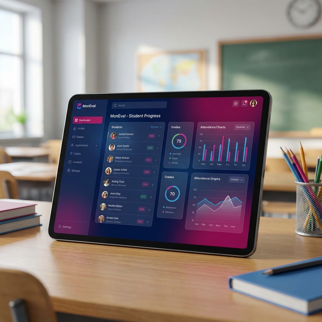 Aperçu de l'interface MonEval